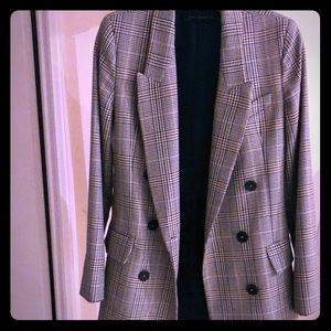 $ Firm! NWOT Zara plaid blazer
